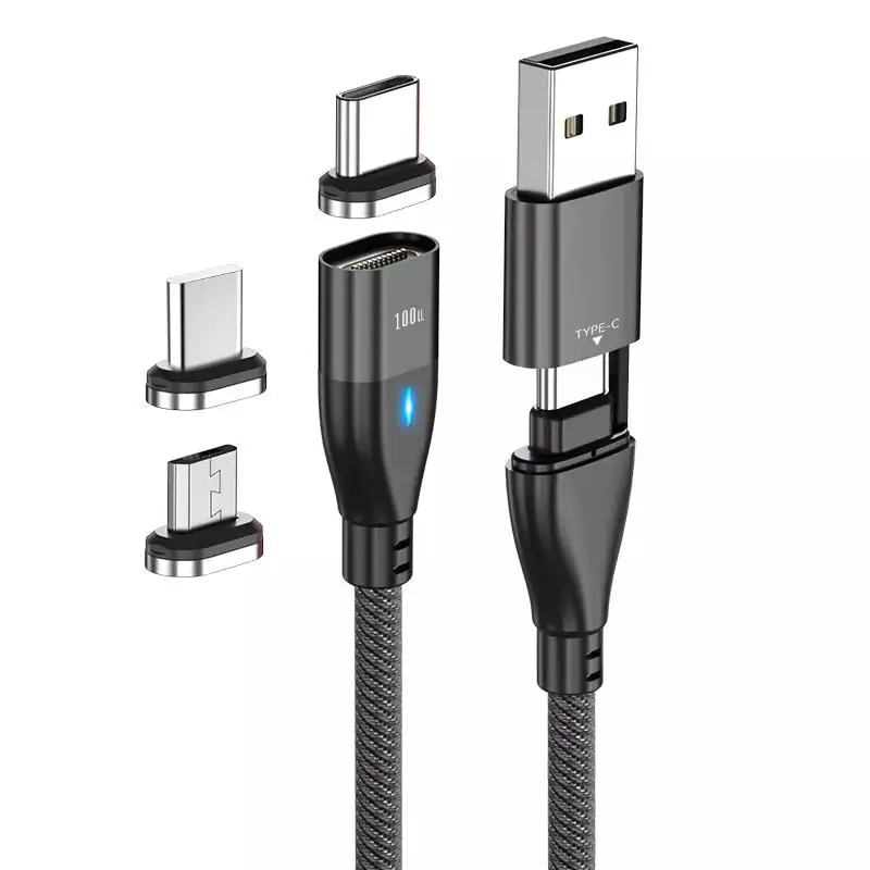 Wholesale 6 In 1 Magnetic Usb Cable 5a Fast Charge 540 Degree Rotation Data Magnetic Charging Cable
