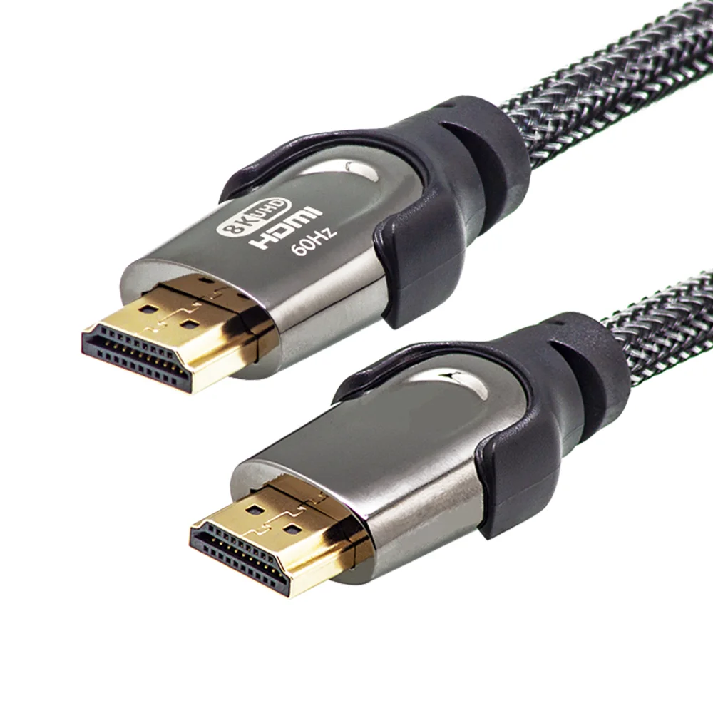 Высокоскоростной кабель HDMI штекер-HDMI штекер UHD 8K 3D 2160P 2 м для компьютера ТВ монитора HDMI кабель