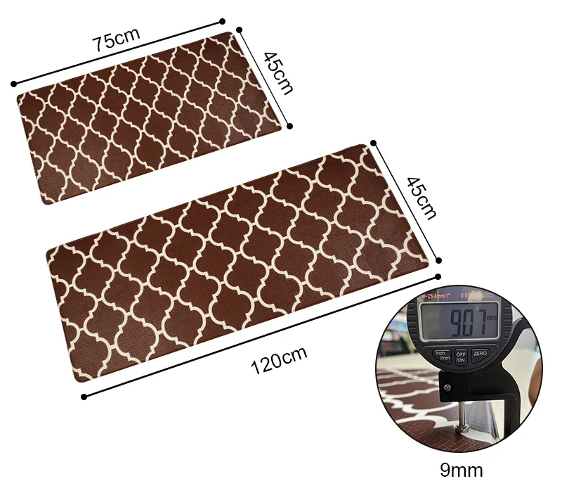 Anti-fatigue Alfombra De Cocina Cushion Anti fatigue Kitchen Mats PVC Kitchen Matt