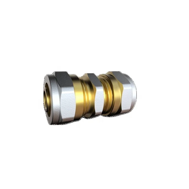 S6206 Brass Fitting CONNECTION TUBE COUPLING WITH BSP THREAD
