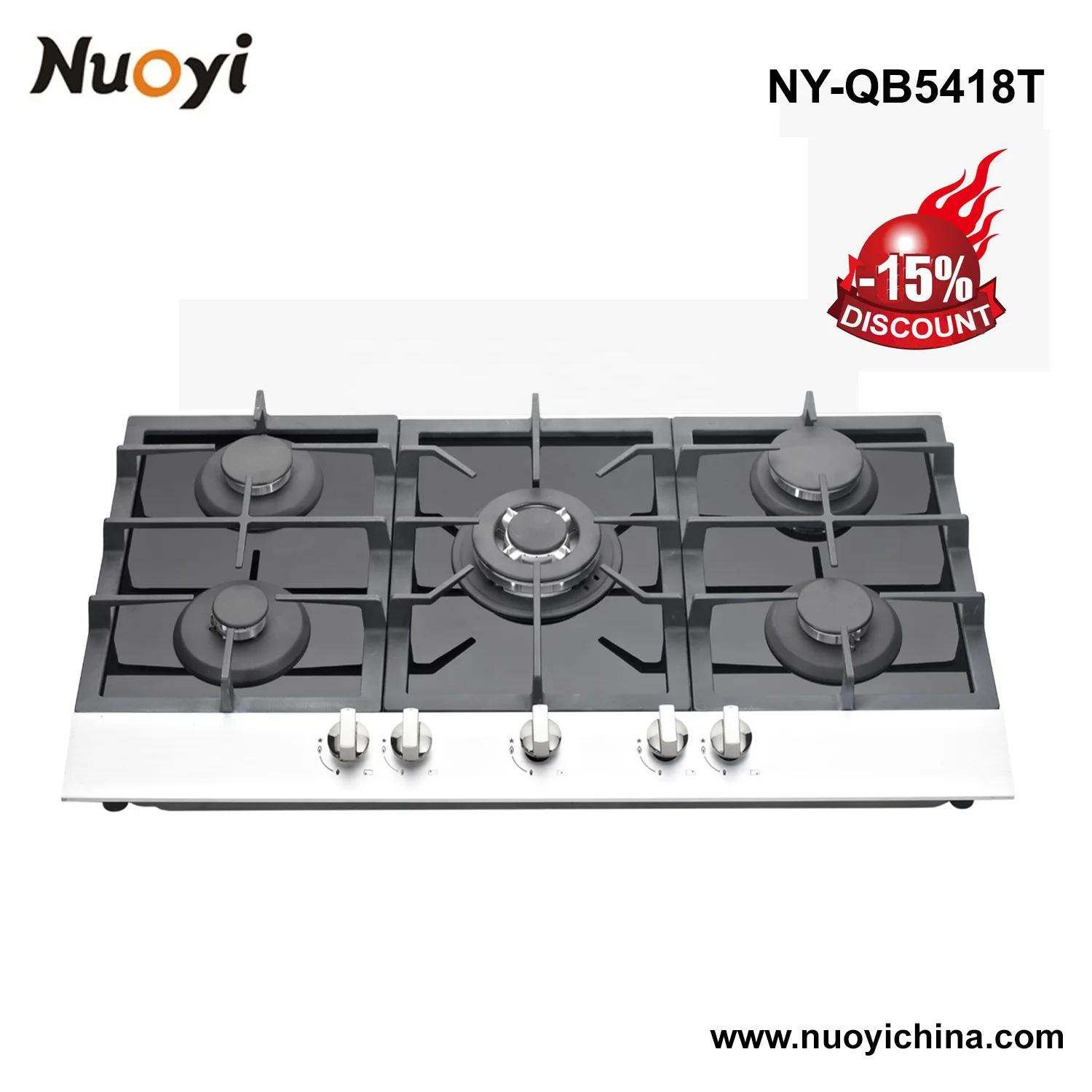 FFD/Safety Device Gas Control 5 burner model Gas Stove Hob