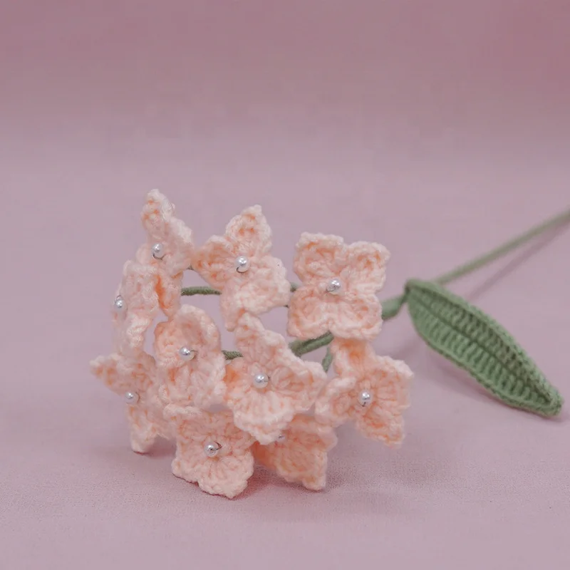 Handmade Wool Finished Flower Creative Crochet Holiday Gift Box Knitting Flowers