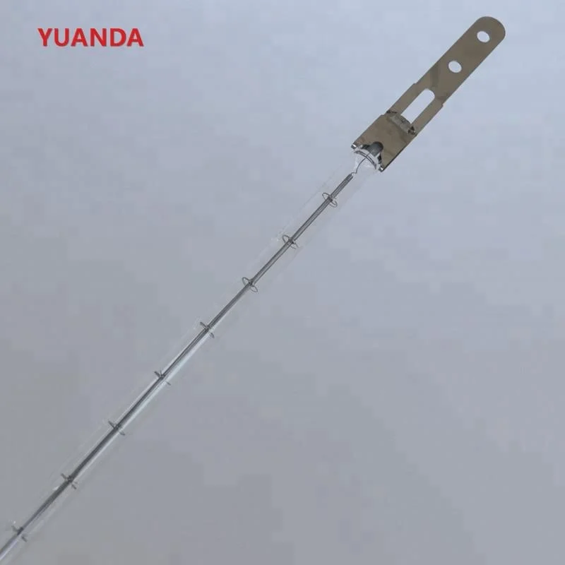 clear short wave halogen 13195 x base infrared heating lamps