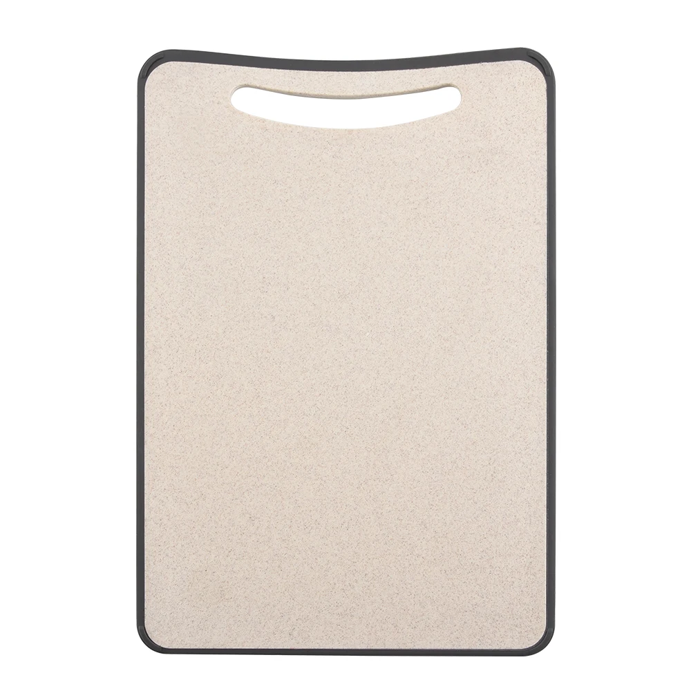 14.7x9.8inch non-slip wheat straw chopping board,plastic cutting board