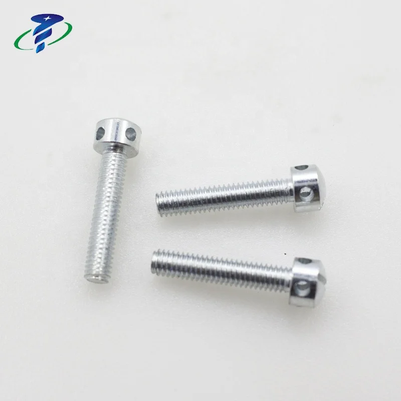 DIN 404 Slotted Capstan Sealing Screws M4x20, Zinc Plated in Stock