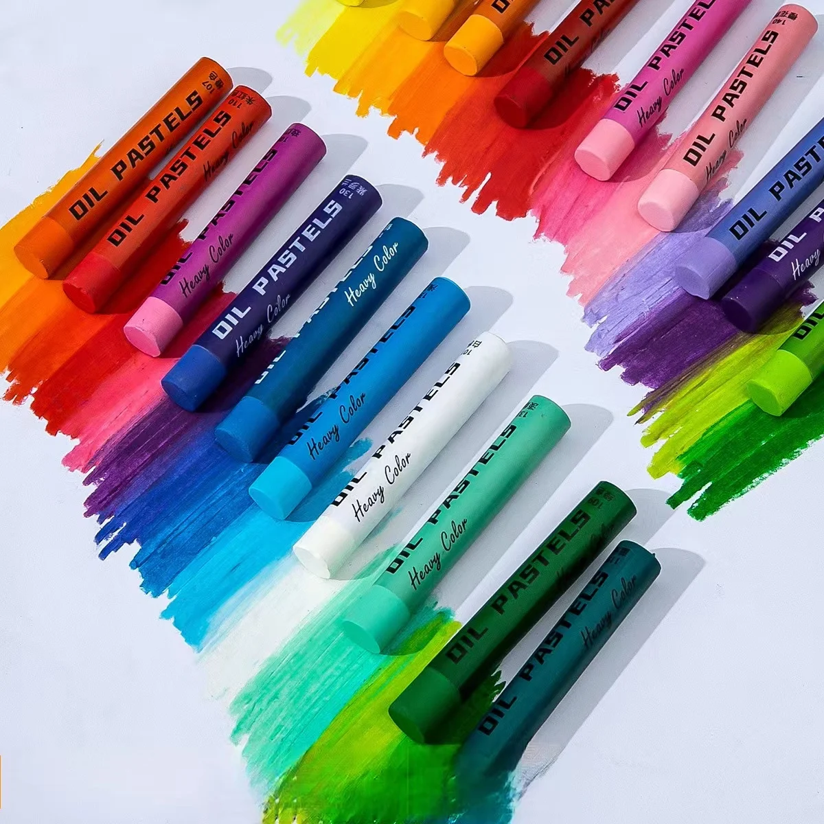 High Pigment Water Resistant Oil Pastel Colors Soft Texture Oil Pastels Crayons No Residue