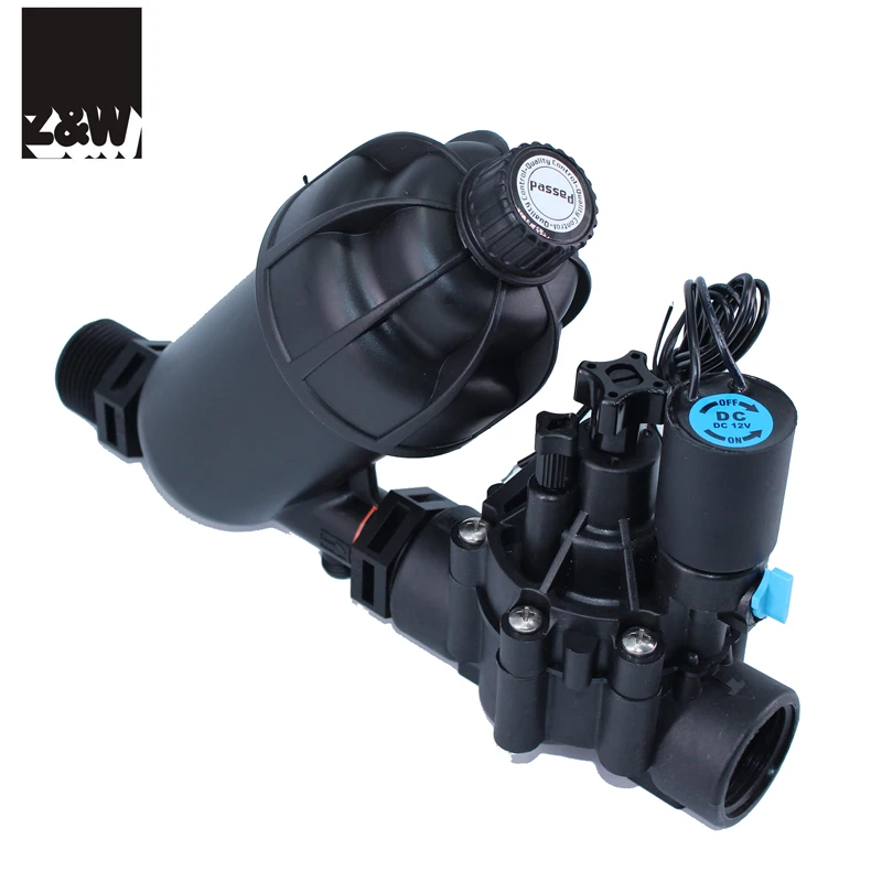 DN25 1 inch irrigation water valve electric solenoid on and off  flow control adjustable