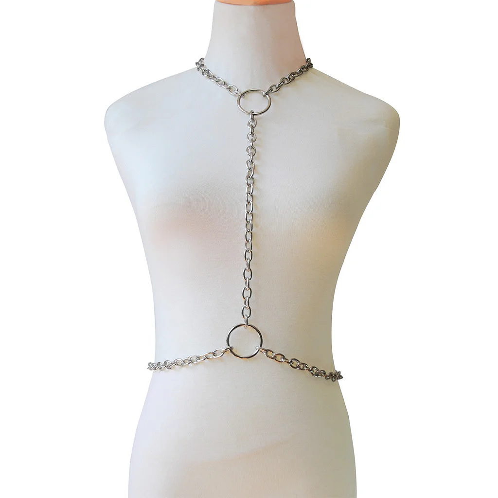 Body chain Jewelry harness Gothic body chain necklace for women sexy waist belly Belt festival girls Punk Fashion Accessories