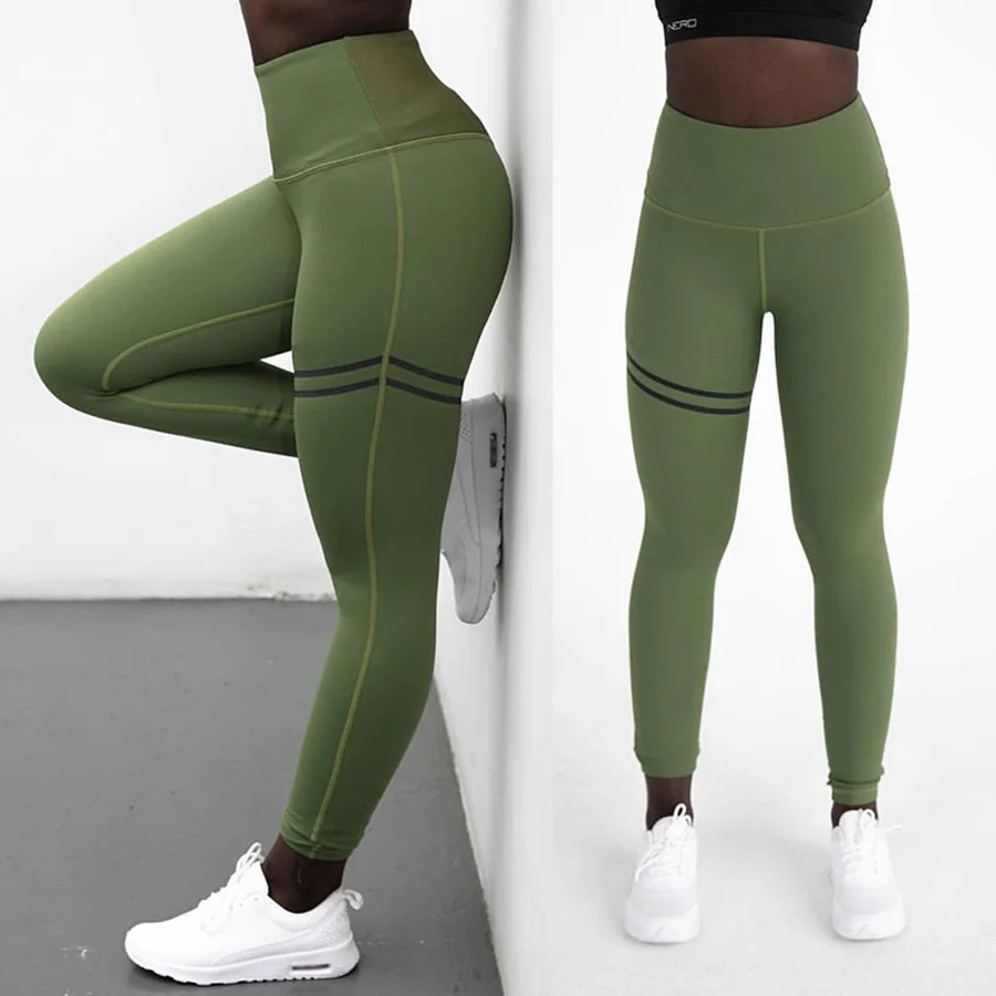 
High quality solid color sexy woman hip lift yoga pants gym sports slimming leggings lady workout fitness wholesale high waist 