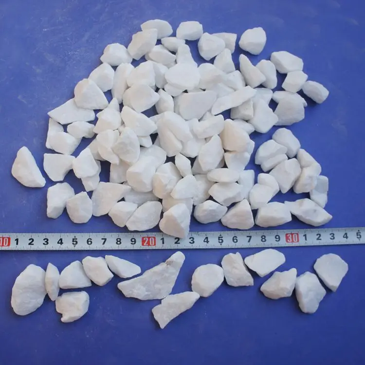
White different size gravel for home and garden decorative 
