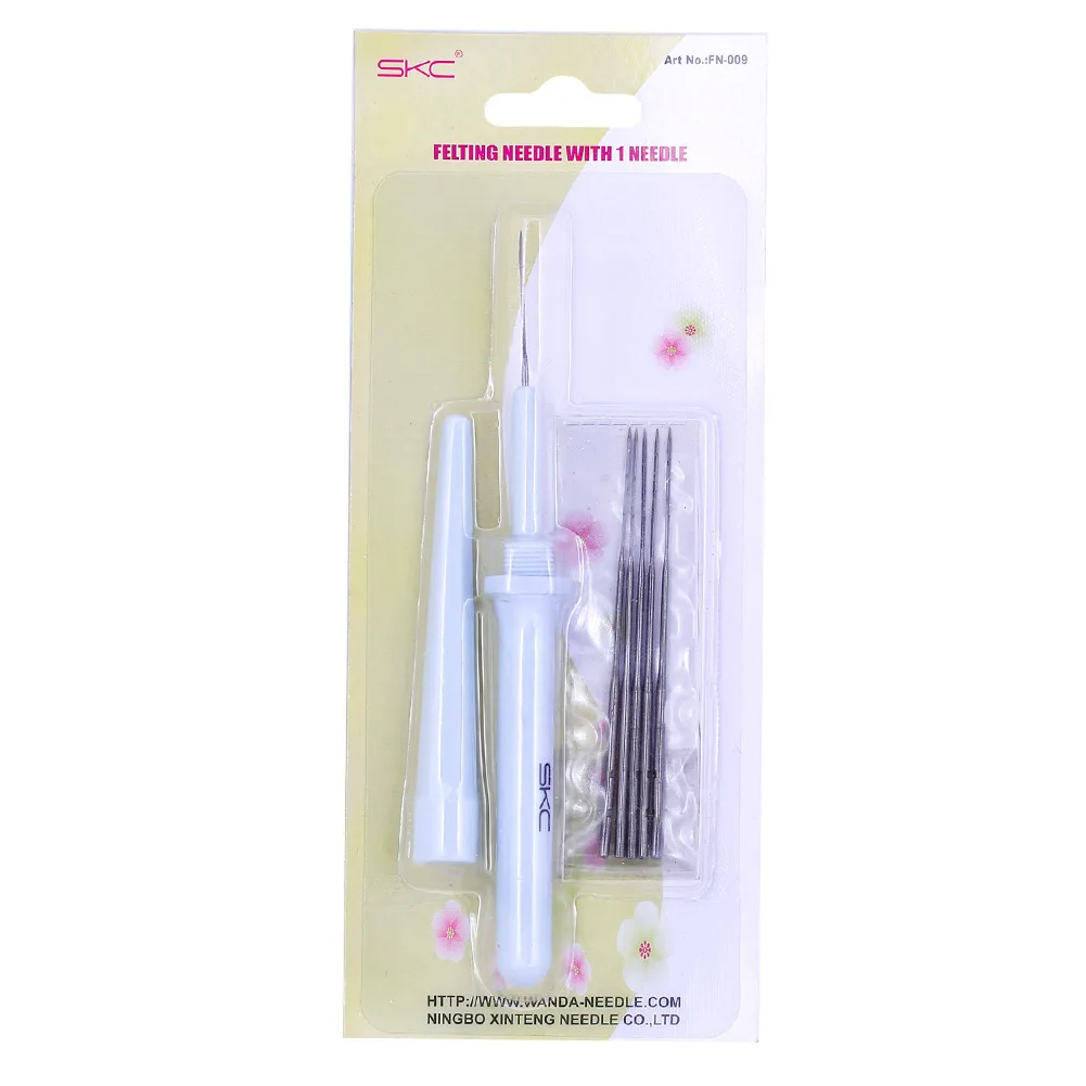Skc High Quality Diy Wool Felting Needle Pen Felting Needle Tool With 6 Needles