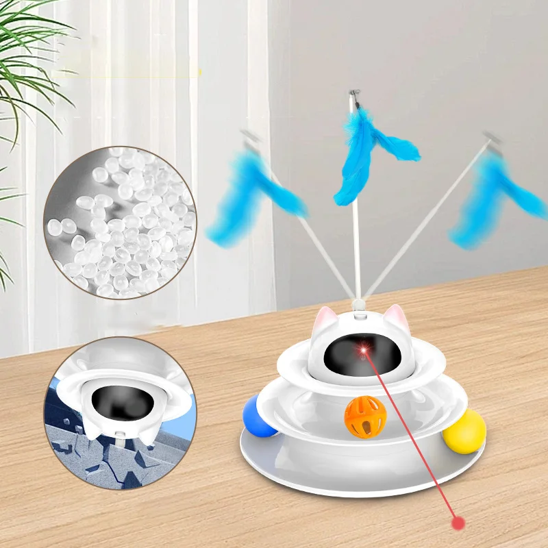 5 in 1 Interactive Cat Toys cat Teaser Stick catt Accessories Pet Toy Smart Laser Pet Toy