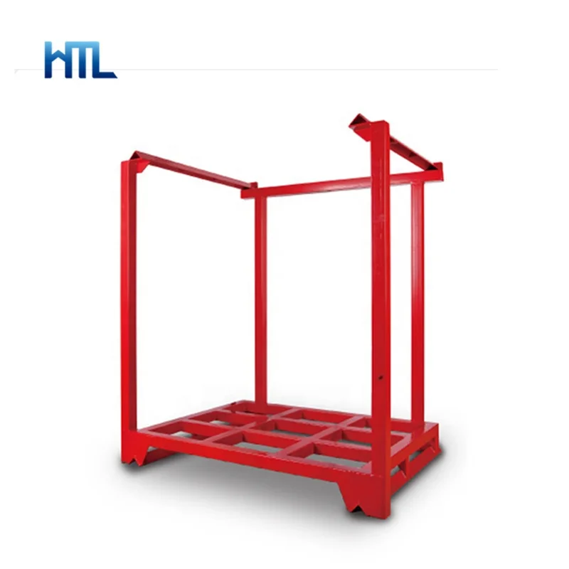 Powder coated logistic warehouse portable quakeproof stackable pallet tainer