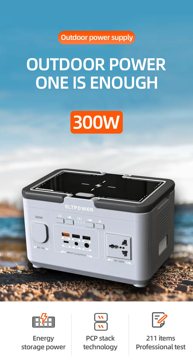 2023 Latest  A300 Portable Power Station 300W 500W 1000W Power Bank Camping Solar Portable Power