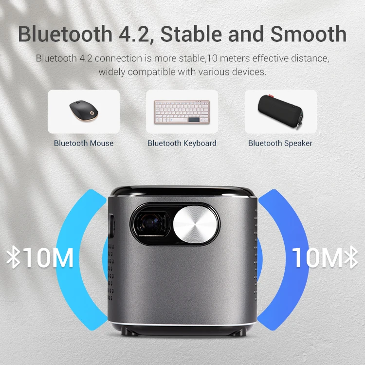 DLP Android Mini Projector China Wholesale VEEMI D048 HD LED 4k Supported Movie Buy Mini Portable Pocket Projector Outdoor