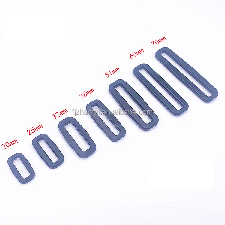 Wholesale high quality cheap plastic slider tri glide adjustable buckle plastic custom belt buckle for backpacks