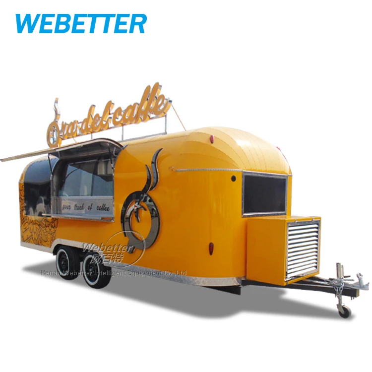Airstream remolque snack machines bbq fast food trucks fully equipped mobile kitchen coffee ice cream food trailer for sale usa