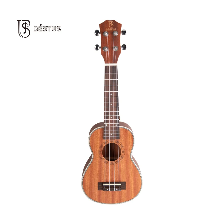2021 Hot Sale Whole Sale Sapele Ukelele With Rosewood Fingerboard For performance 21 inch Soprano Wood Ukulele