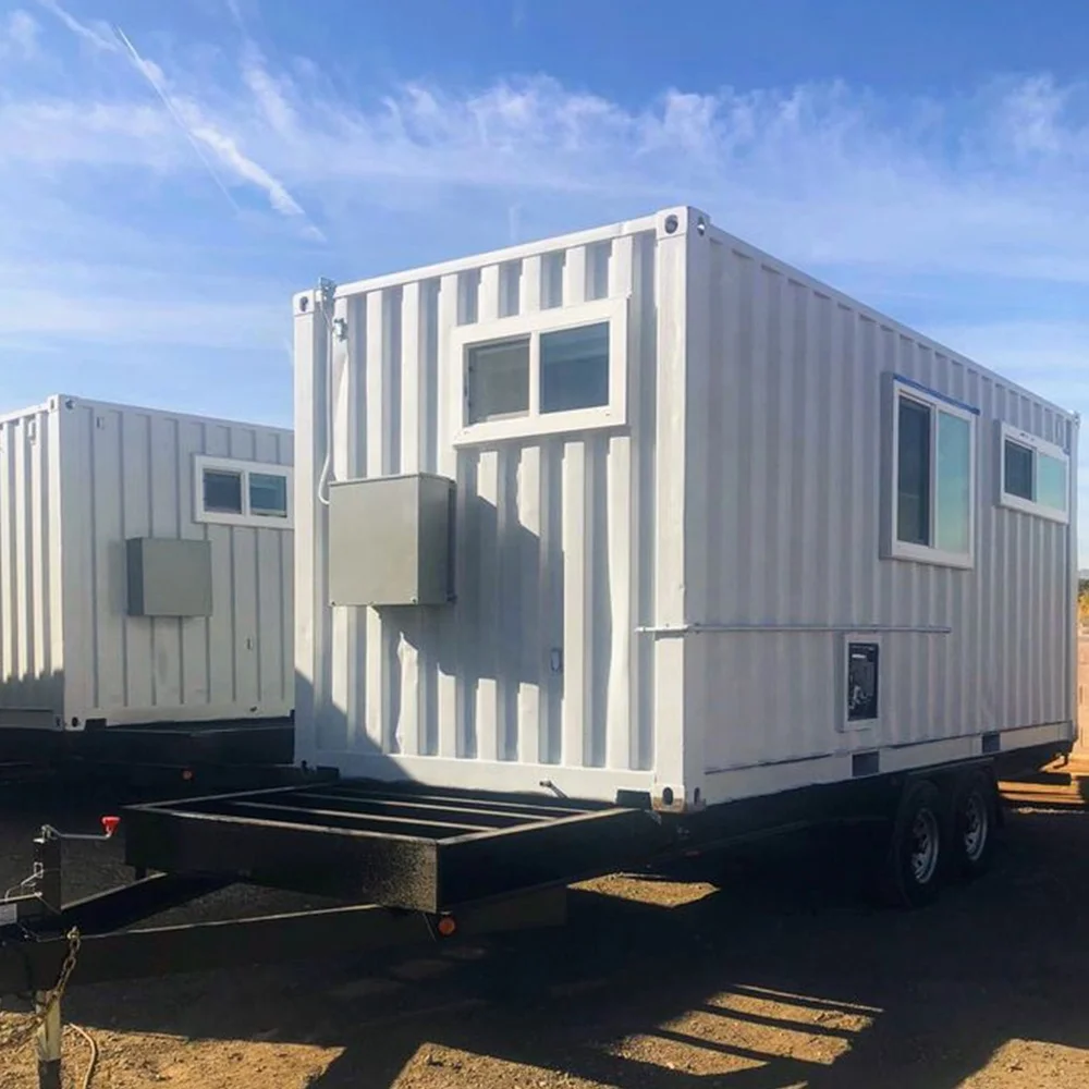 Lightweight travel trailer car house 4x4 caravan with shower