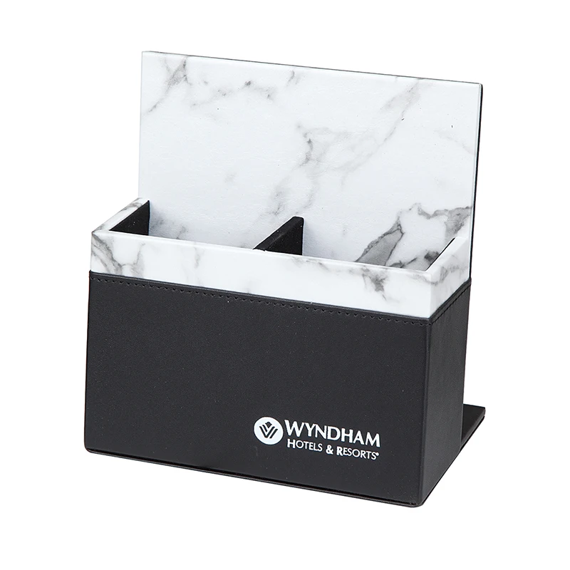 customized hotel home pu leather remote control holder storage organizer tv ac remote stand holder ,remote control holder