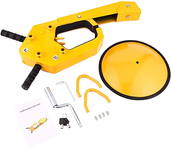 Heavy Duty Parking Car Tire Claw ATV RV Boot Wheel Clamp Boat Truck Caravan Trailer Lock