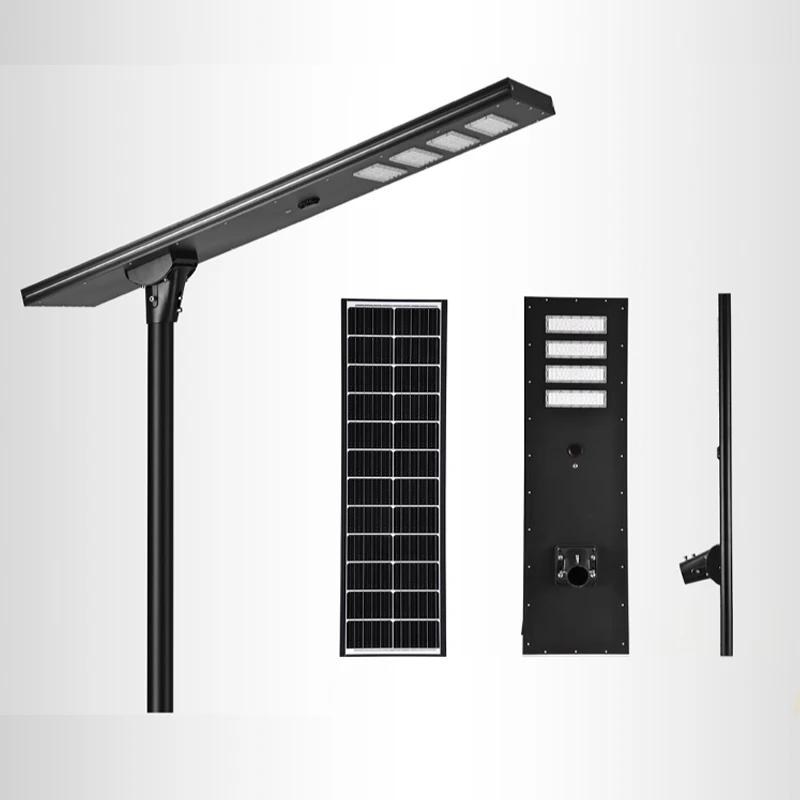 200W 300W 400W 500watt All-in-One LED Solar Street Lights for Project Sale Farm House Village Garden Parking Lot with Pole