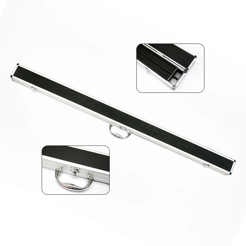 2 Slots Billiard British Snooker 3/4 Aluminum Cue Case