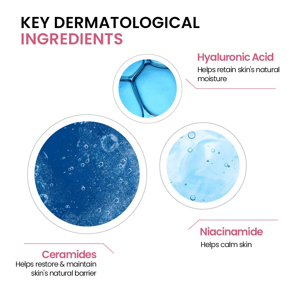 Oem Best Cosmetics Organic Face Washing Products Anti Inflammatory Niacinamide Face Wash Jelly Facial Cleanser Private Label