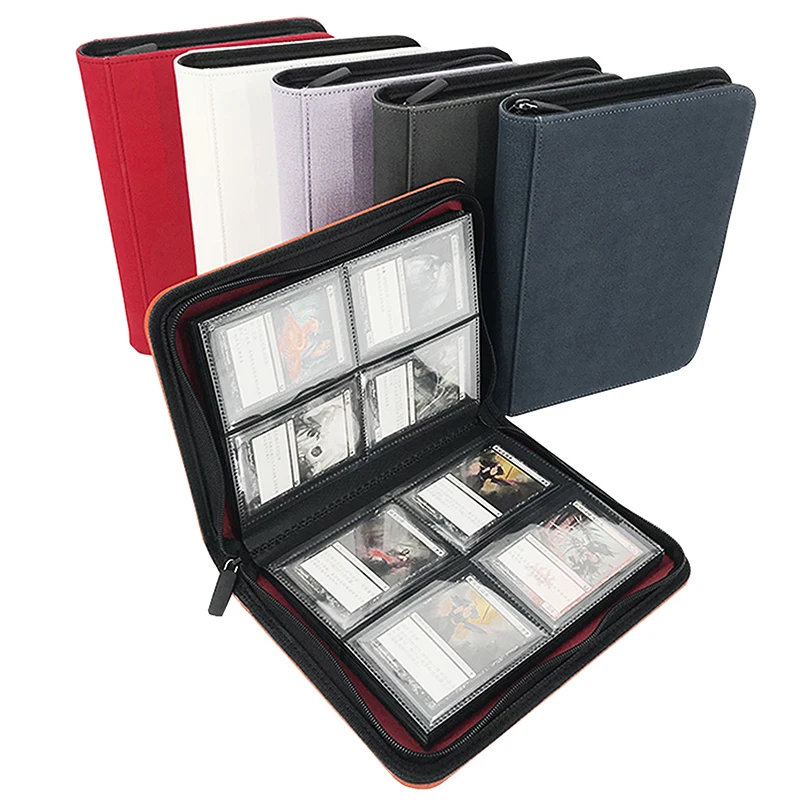 Папка для карточек MTG Game Pocket A4 на молнии книга из искусственной кожи с 4 карманами торговых карт папка фотокарточек альбомов