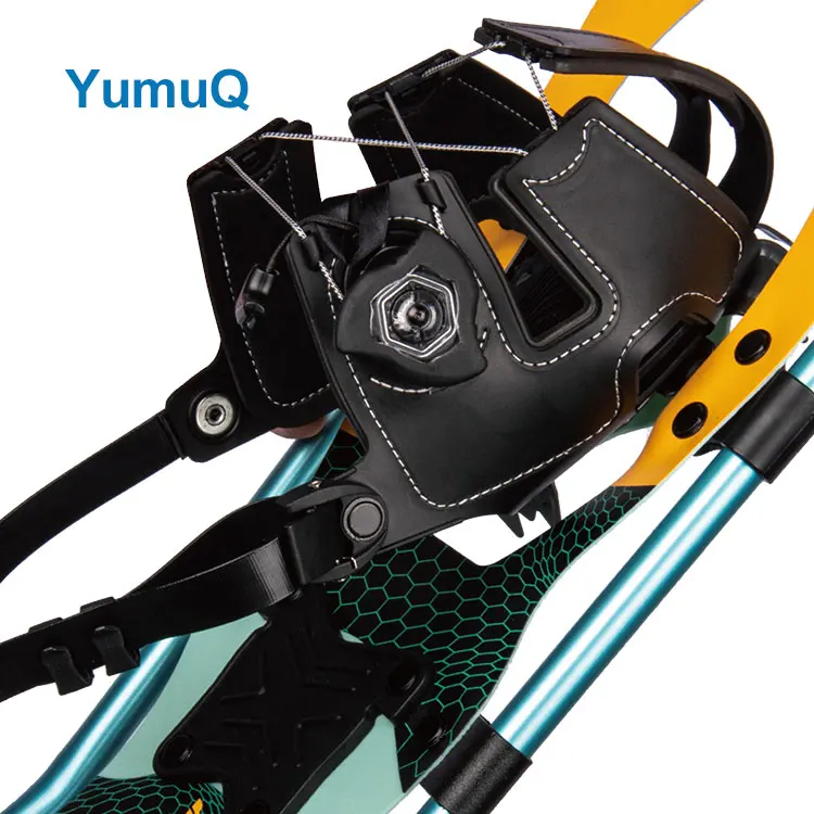 YumuQ Custom Logo Best Aluminum Alloy Light Frame Anti-slip Safety Walking All Terrain Snowshoes