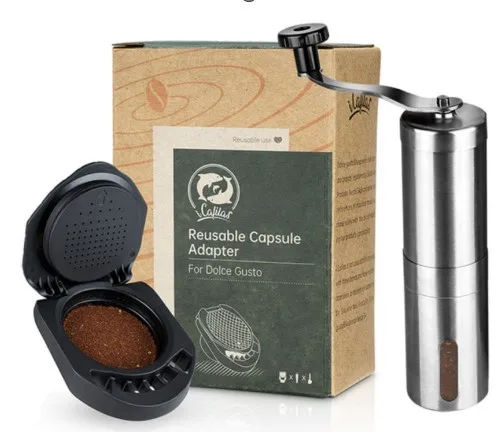 Многоразовый капсульный адаптер для поддержки Dolce Gusto наполняет ваш любимый кофейный порошок