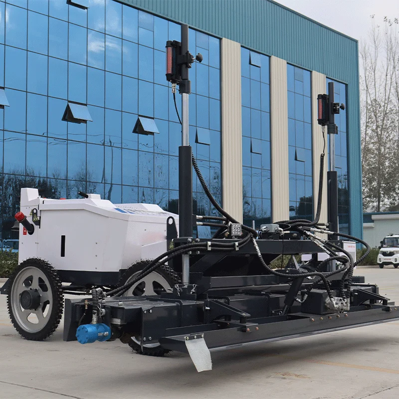 Concrete equipment finishing floor machine 4 wheel laser screed machine for construction use