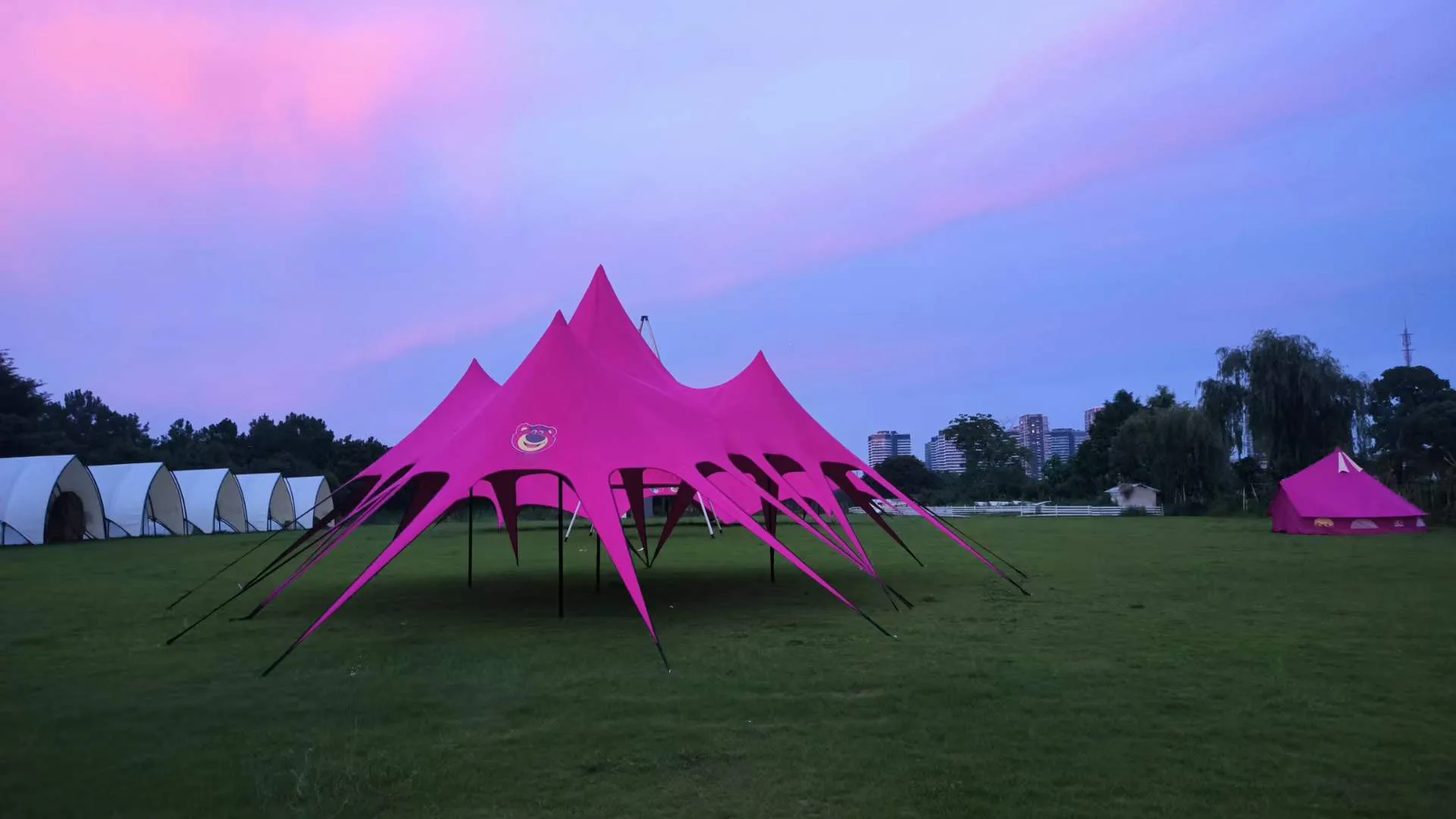 portable outdoor 4m camp canopy tent tienda resort cotton canvas yurt zelt luxury glamping tente de camping