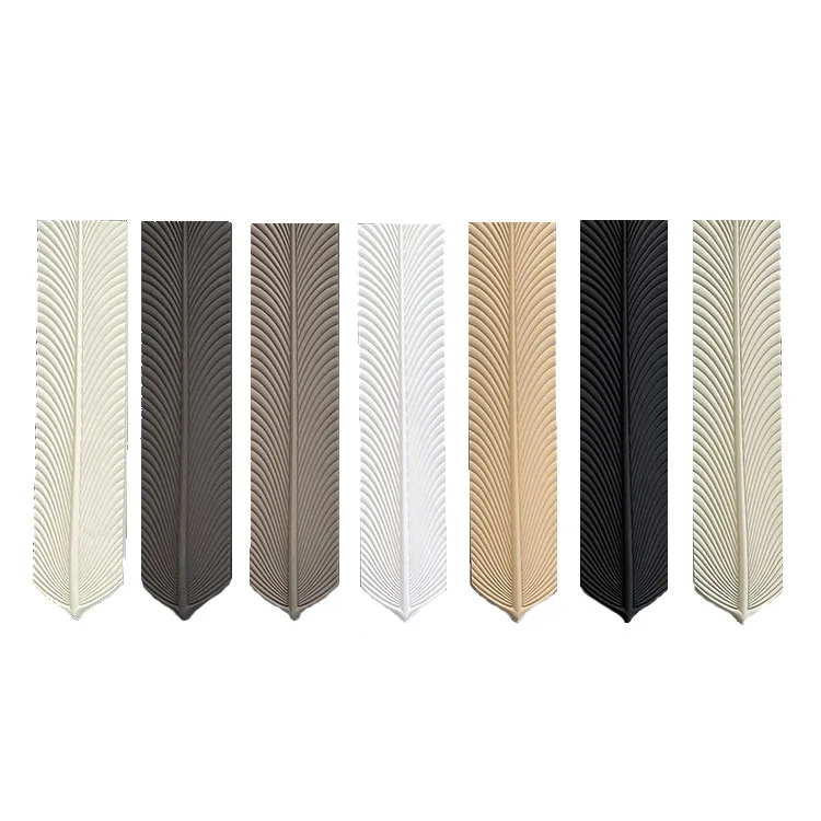 Wholesale 3D PU Feather Stone Wall Panel Artificial Culture Stone For Background Wall Decoration