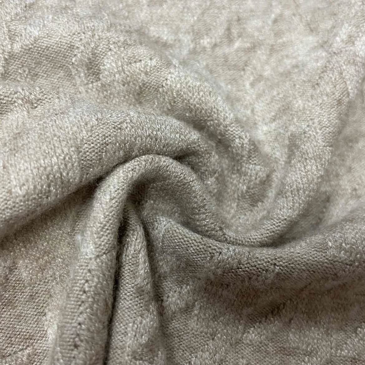 NTR Customized patter color Soft 50%Rayon 25%Poly  22%Nylon 3%Spandex Jacquard loose knit Fabric for Winter Sweaters