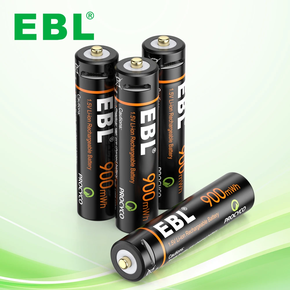 EBL 600mAh 1 5 v перезаряжаемая батарея литий-ионные батареи перезаряжаемые Usb