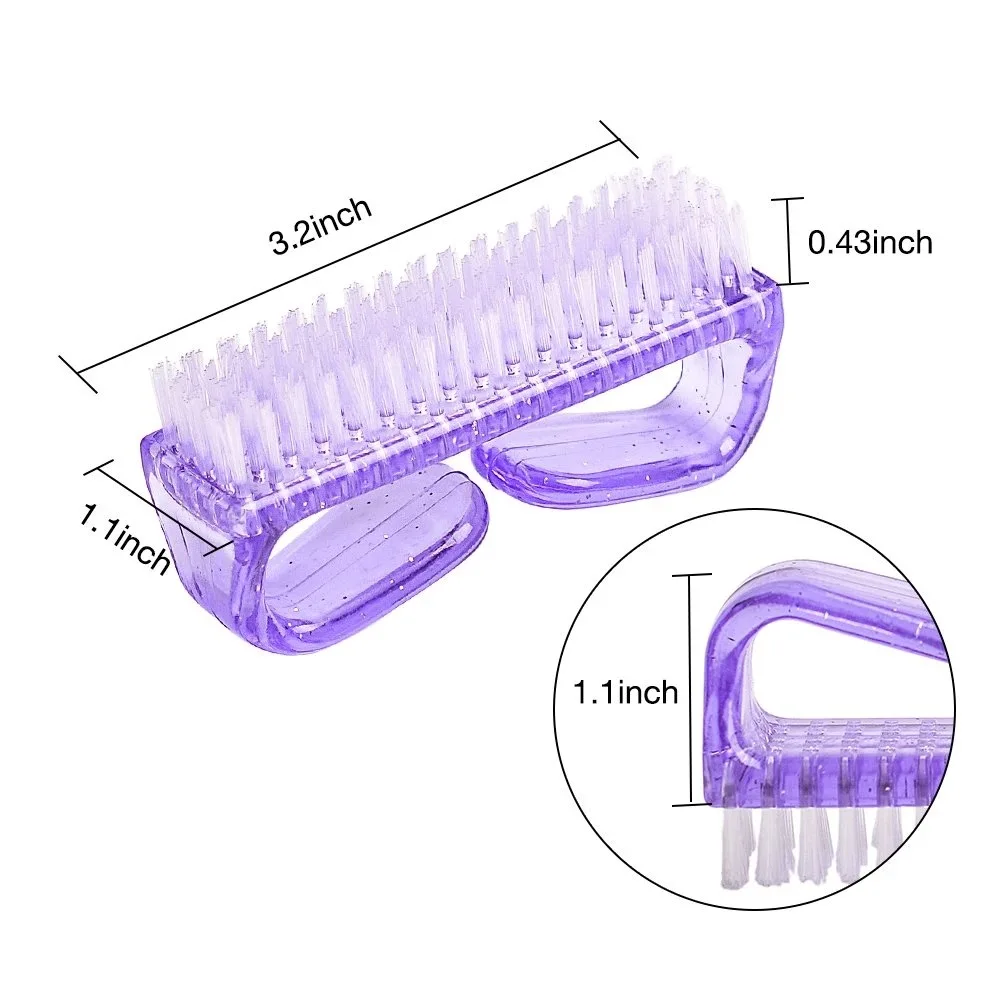 Handle Grip Nail Brush Fingernail Scrub Cleaning Brushes for Toes and Nails Cleaner Pedicure Brushes for Men and Women