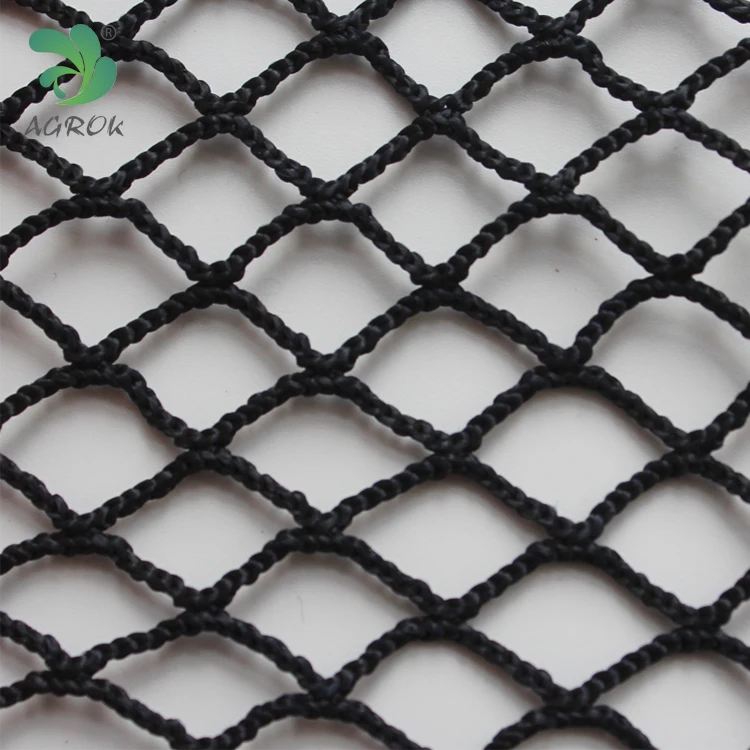 AGROK Hard Braided Strong Multifilament Knotless Raschel Net Fish Cage Net
