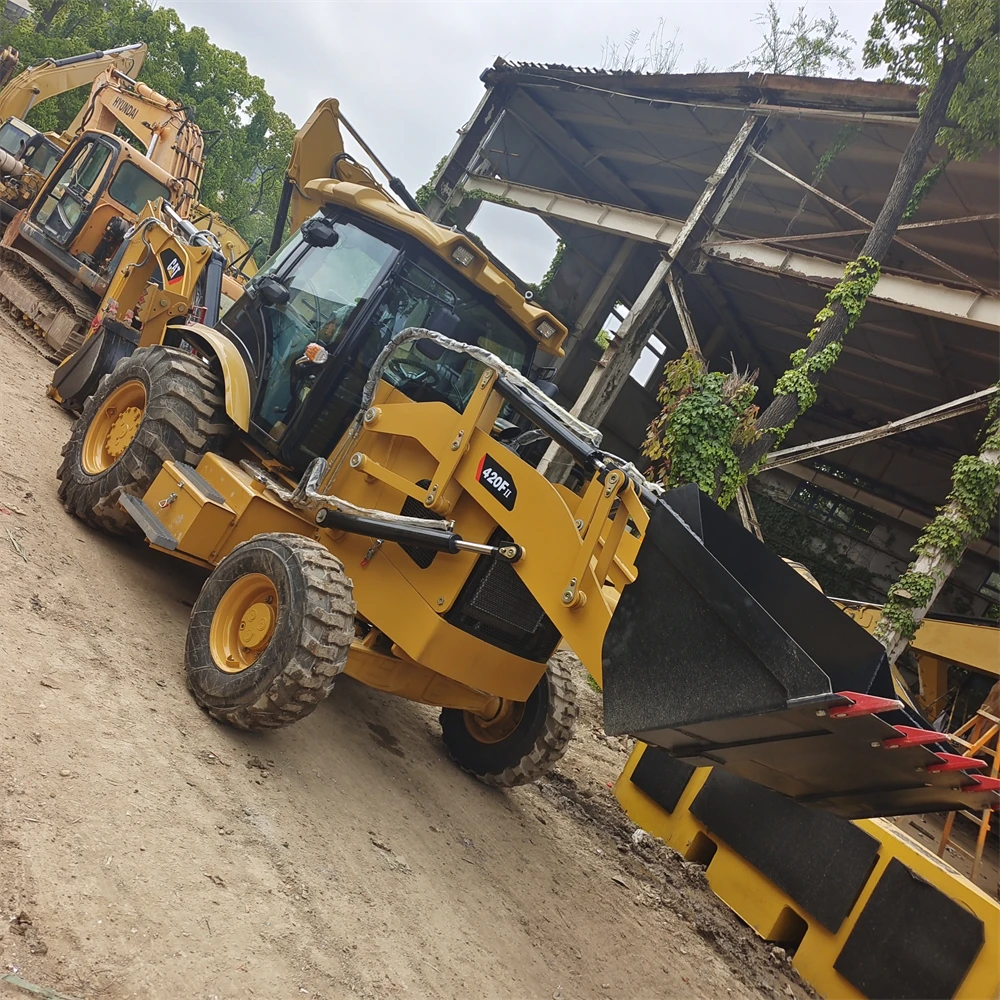 100% new Hydraulic Machine Japan Original Loader 420 used backhoe loader CAT 420F for sale