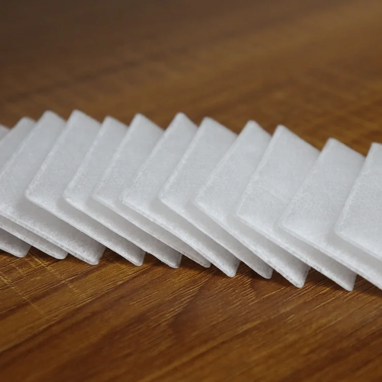 High filtration efficiency and low resistance breathing machine  square filter cotton