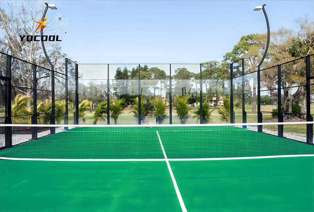 Padel Court Including Grass Glass Net One Total Court For Outdoor Sports Padel Court Equipment