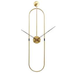 Modern fashion clock decorative Nordic living room metal decorative Spanish simple light luxury clock