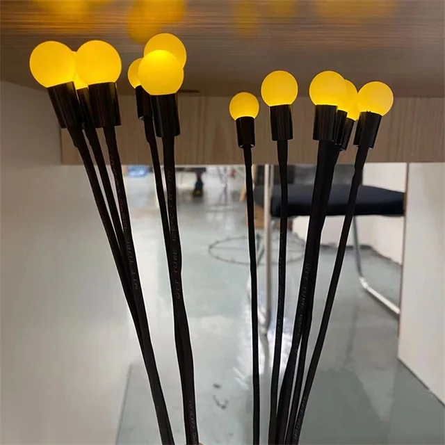 Solar outdoor large landscape lighting project motor inside control moving LED firefly lamp