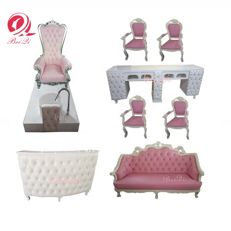 
Classic massage salon kids butterfly high back throne chair for pedicure 