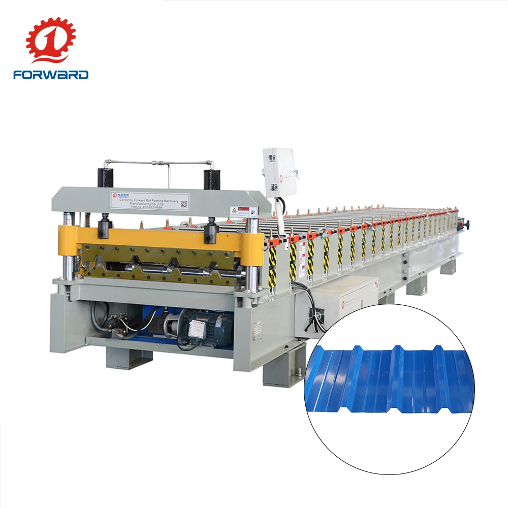 IBR Roof Sheet Making Machine Trapezoidal Tile Sheet Roof Wall Panel Roll Forming Equipment