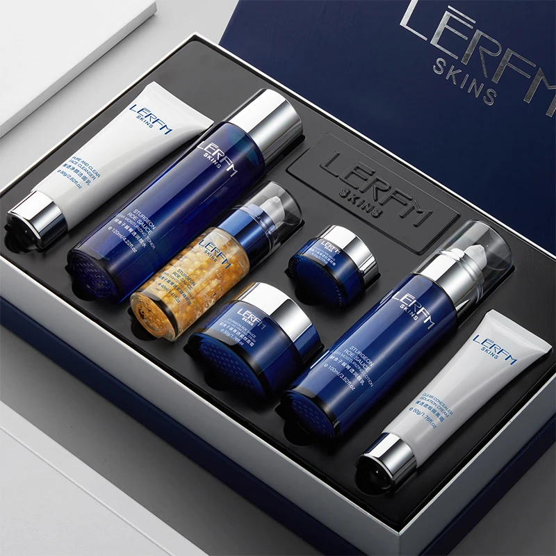 Anti-Wrinkle Brightening Skin Lock In Youthfulness Caviar Clear Firming Luxury Toner Serum Facial Care Set