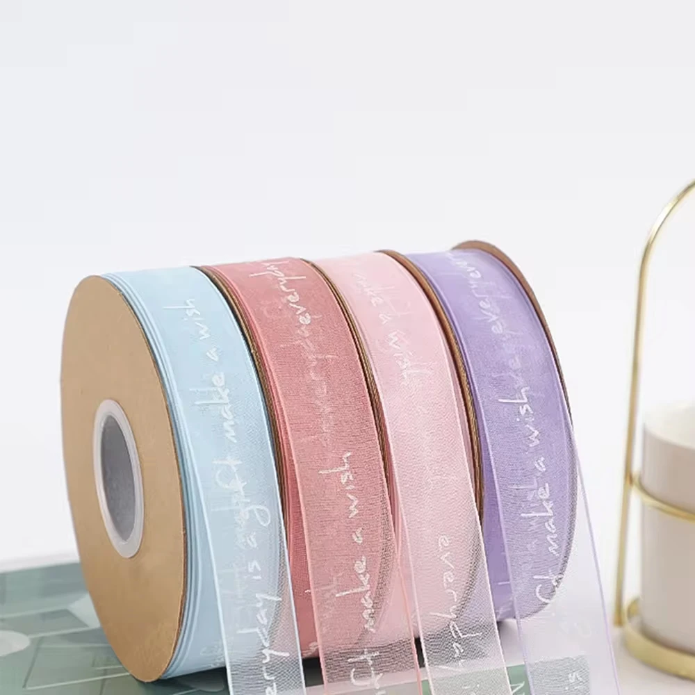 INUNION Fashion Dusty Rose Wired Ribbon Crinkle Wire Ribbon 2.5 inch Wide Metallic Wired Wedding Ribbon
