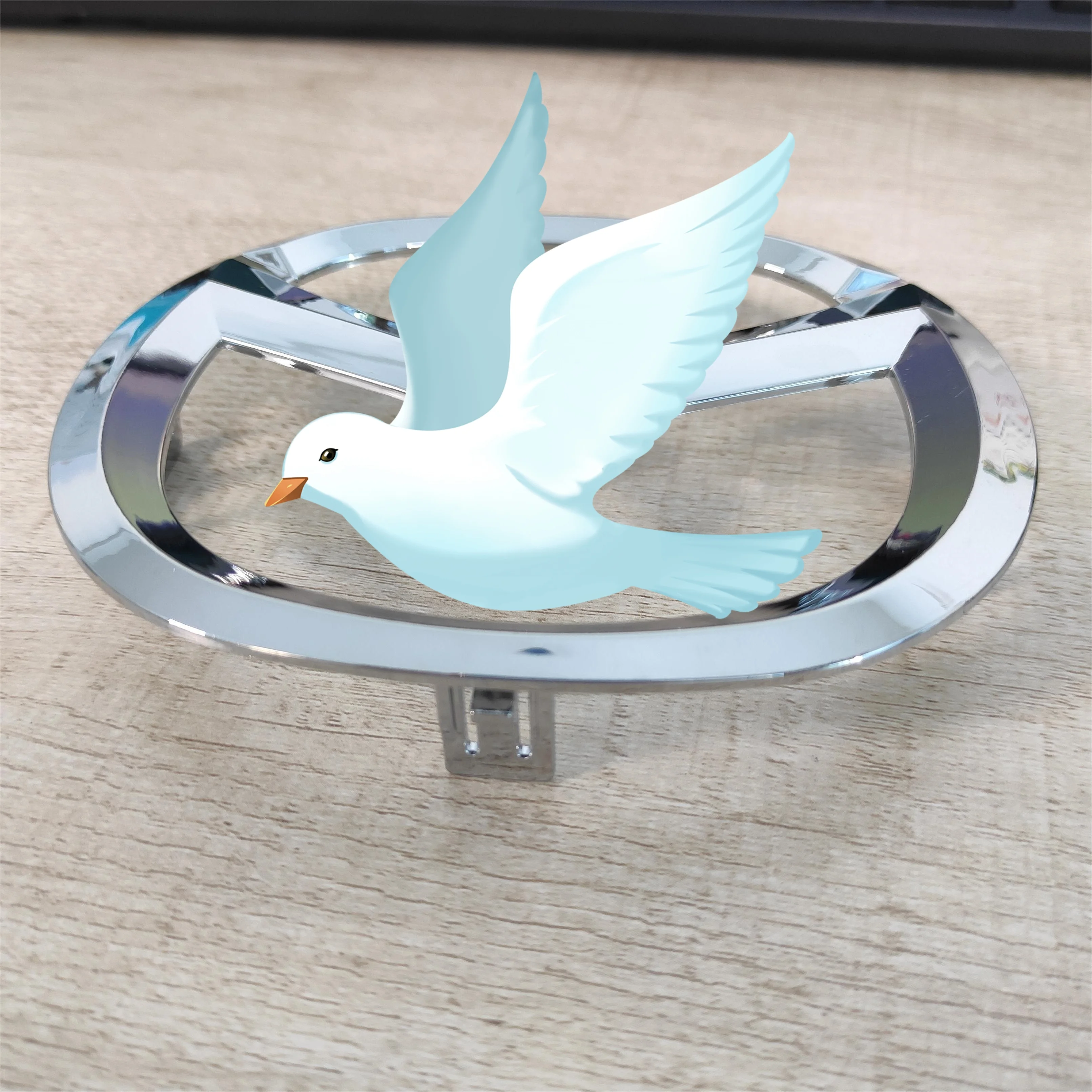 High Quality ABS Plastic Best Chrome Car Emblem For New Car Model With 4 Pins On Backside Car Badge