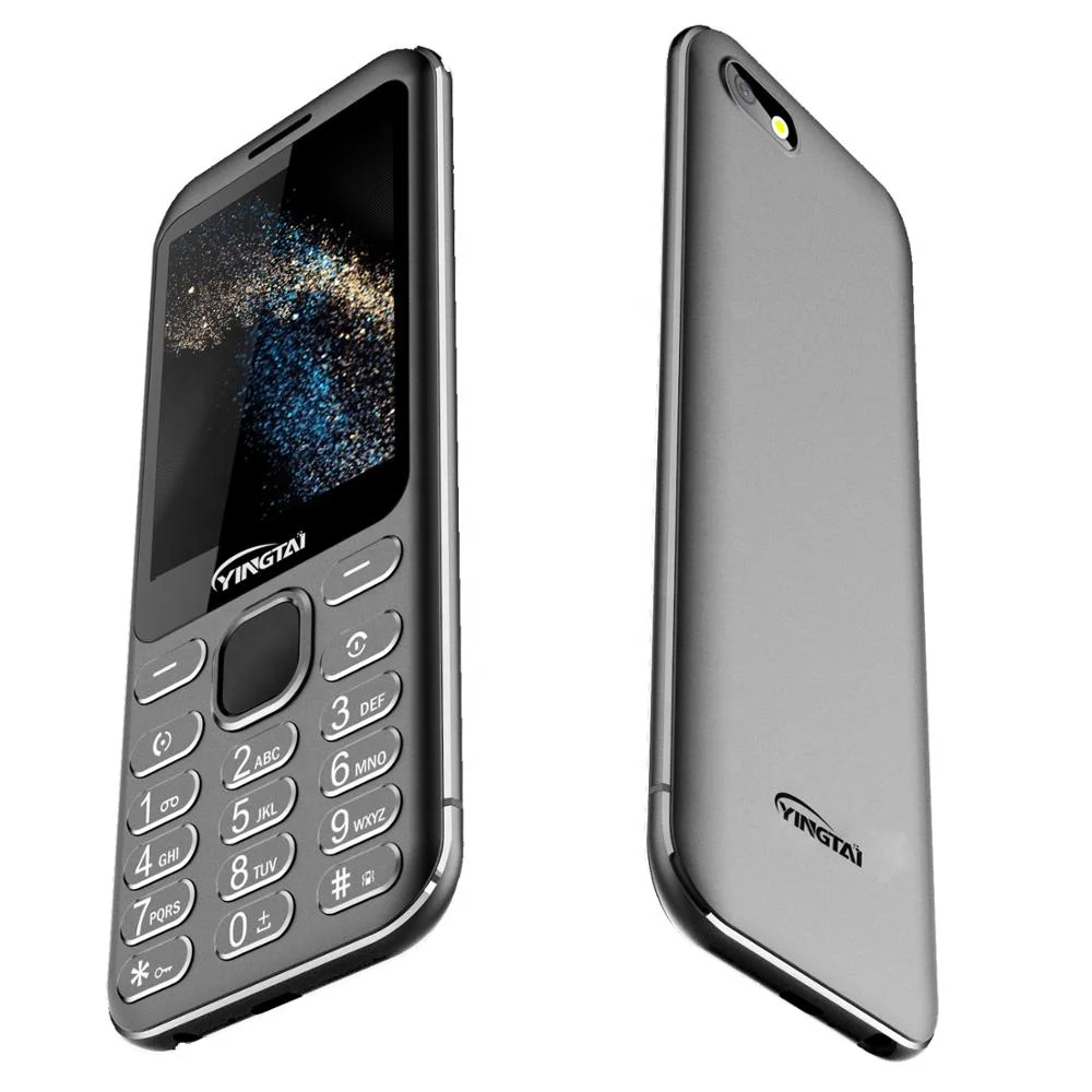 Metal middle frame slim feature phone nice bar design 2.8 inch display cellular telephone