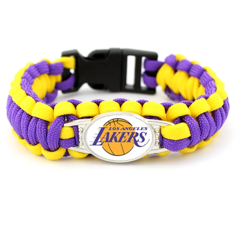 Sport Teams Logo Parachute cord Survival Bracelet for American sports souvenir wristband